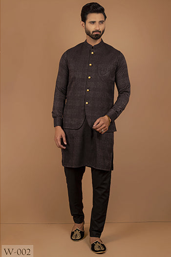 Edge Republic - ER WC 1027 Deep Cut Formal Waist Coat