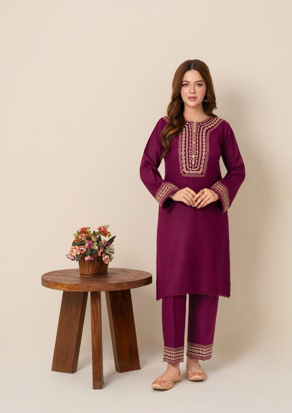 YoloPret - 2pc Embroidered Alpine AML-W25-0019