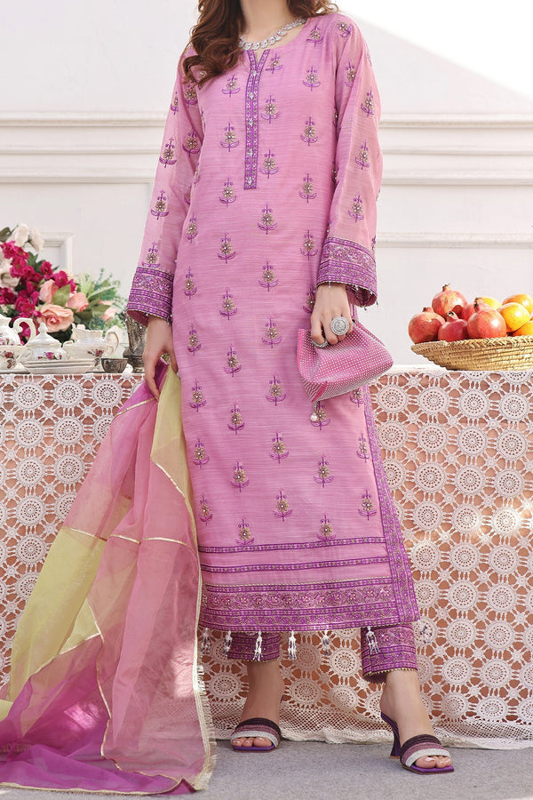 Noorangi - Unstitched Festive Sıla | Diamond Cotton | 3-Piece MTO Pakistani Dress
