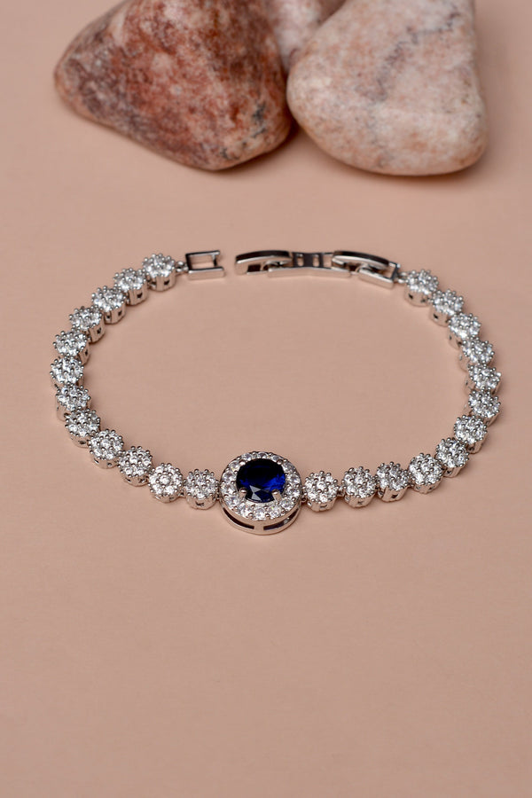 Anzay Jewellery - Party Wear Blue Bracelet