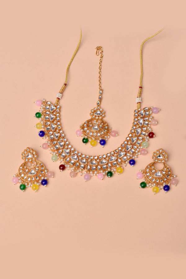 Anzay Jewellery - Party Wear Multicolor Party Set