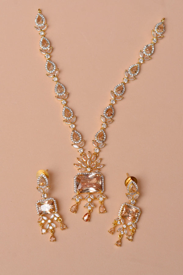 Anzay Jewellery - Party Wear Champagne Party set