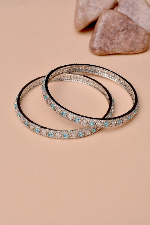 Anzay Jewellery - Size 2-8 Party Wear Blue Bangles