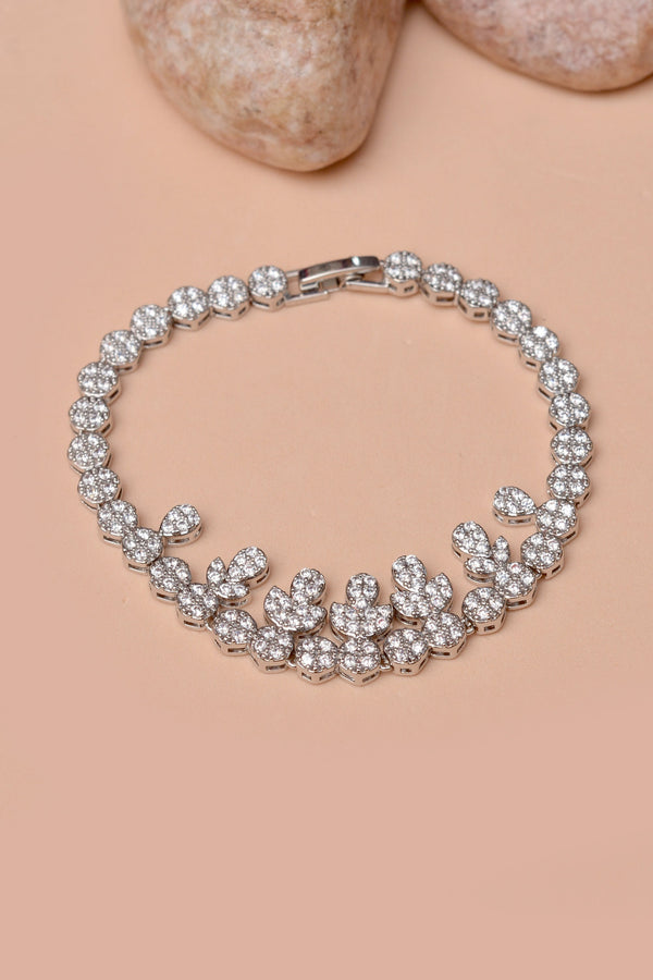 Anzay Jewellery - Party Wear Silver Bracelet