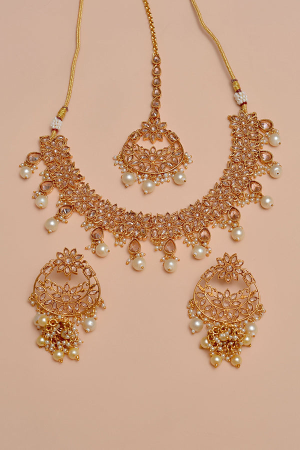 Anzay Jewellery - Party Wear Champagne Party Set