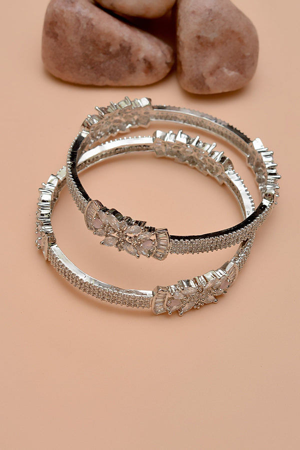 Anzay Jewellery - Size 2-4 Party Wear Pink Bangles