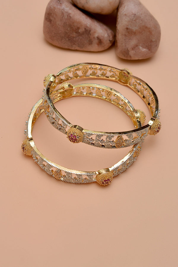 Anzay Jewellery - Size 2-8 Party Wear Red Bangles