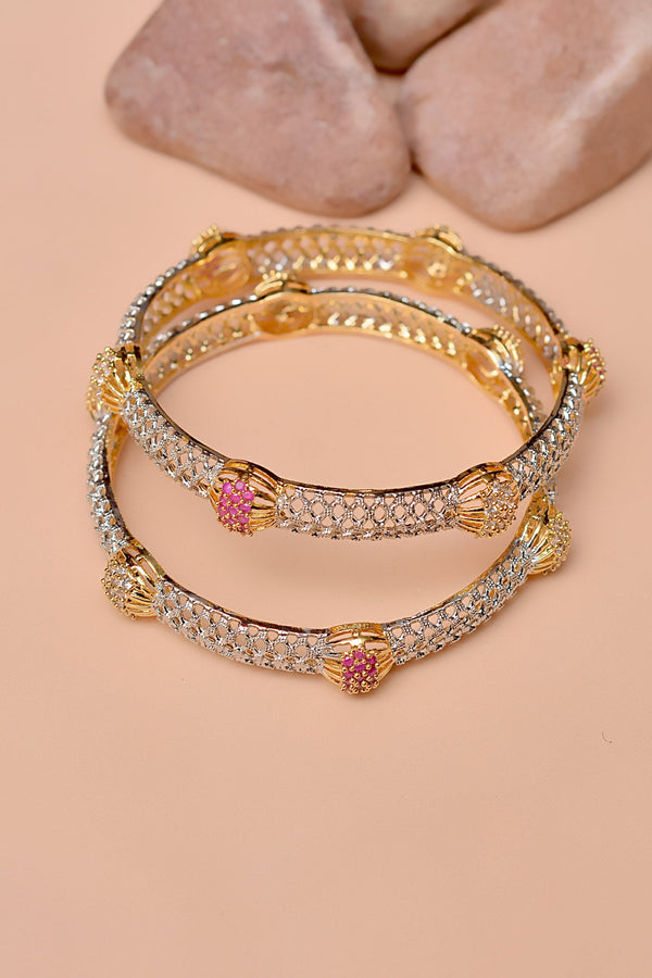 Anzay Jewellery - Size 2-6 Party Wear Red Bangles