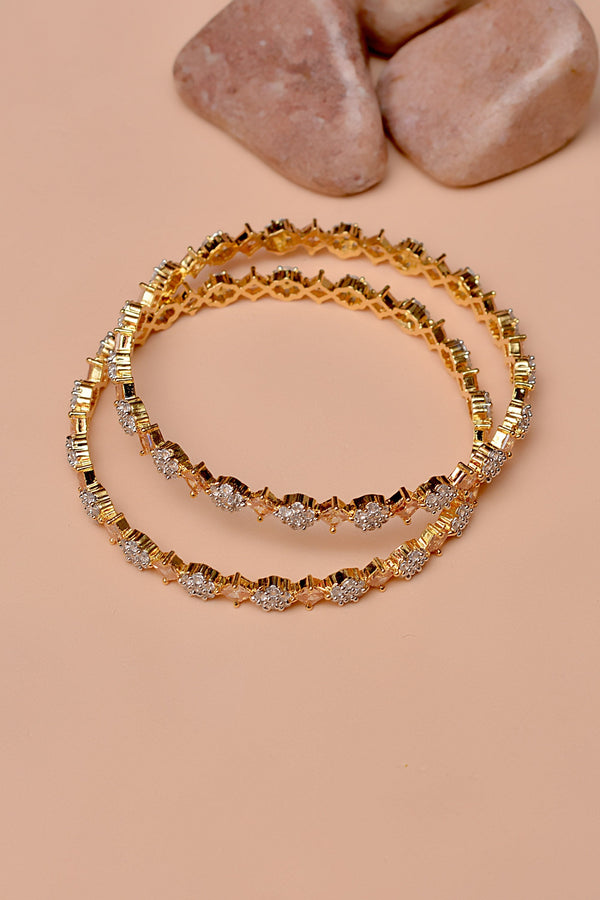 Anzay Jewellery - Size 2-10 Party Wear Champagne Bangles