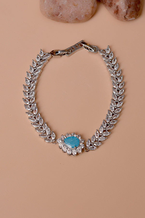 Anzay Jewellery - Party Wear Blue Bracelet