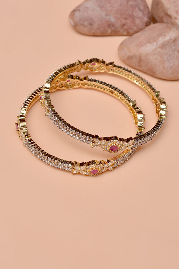 Anzay Jewellery - Size 2-8 Party Wear Red Bangles