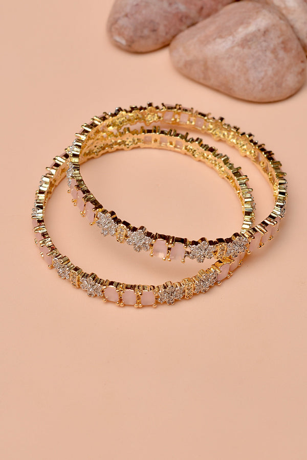 Anzay Jewellery - Size 2-6 Party Wear Champagne Bangles