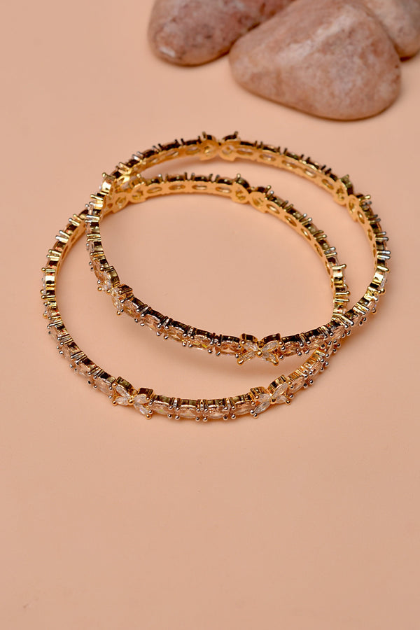 Anzay Jewellery - Size 2-10 Party Wear Champagne Bangles