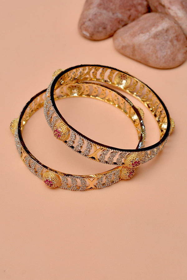 Anzay Jewellery - Size 2-10 Party Wear Red Bangles