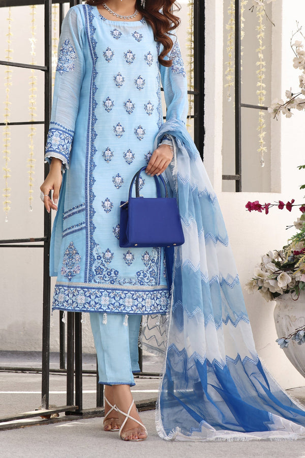 Noorangi - Unstitched Festive Nazlı | Diamond Silk | 3-Piece MTO Pakistani Dress