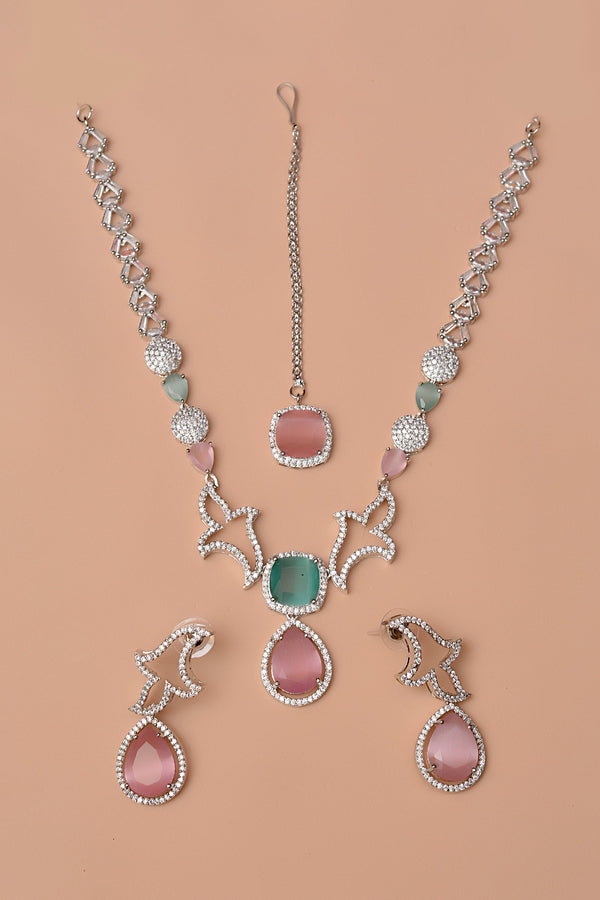 Anzay Jewellery - Party Wear Multicolor Party Set