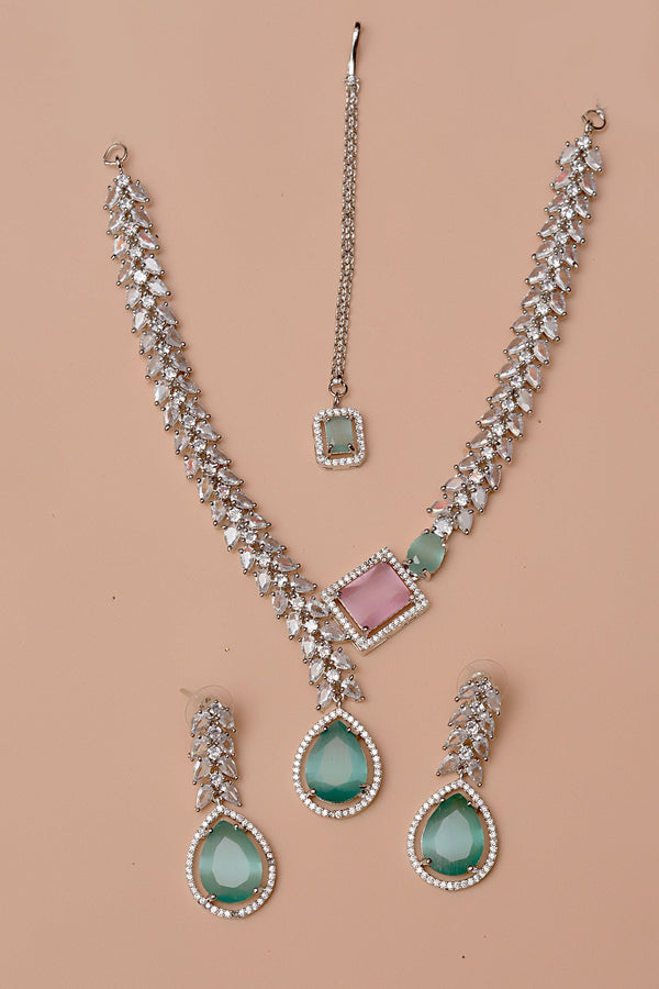 Anzay Jewellery - Party Wear Multicolor Party Set
