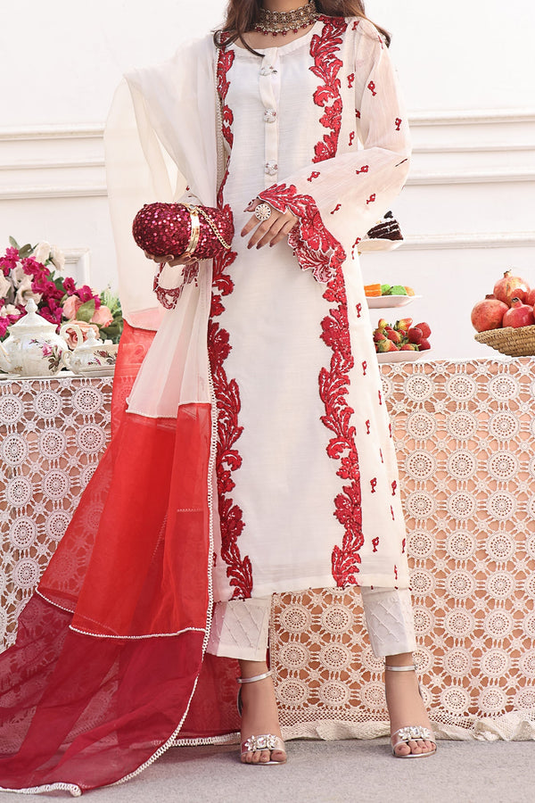 Noorangi - Unstitched Festive Pınar | Diamond Cotton | 3-Piece MTO Pakistani Dress