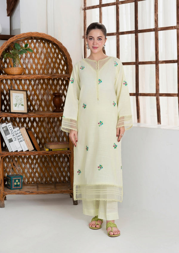 YoloPret - 2pc Multi Embroidered Khaddar AML-W25-0004