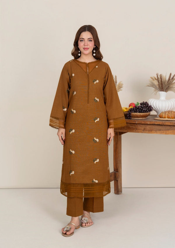 YoloPret - 2pc Multi Embroidered Khaddar AML-W25-0005