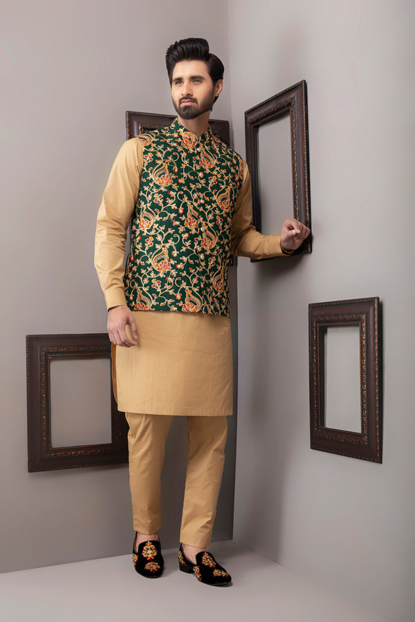 Edge Republic - ER WC 1038 Royal Green ZAri Work Waist Coat