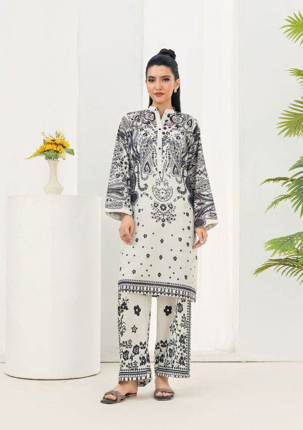 YoloPret - 2Pc Printed Arabic Silk AML-W25-0044