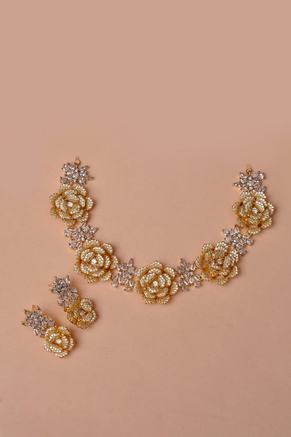 Anzay Jewellery - Engagement & Wedding Golden Party set