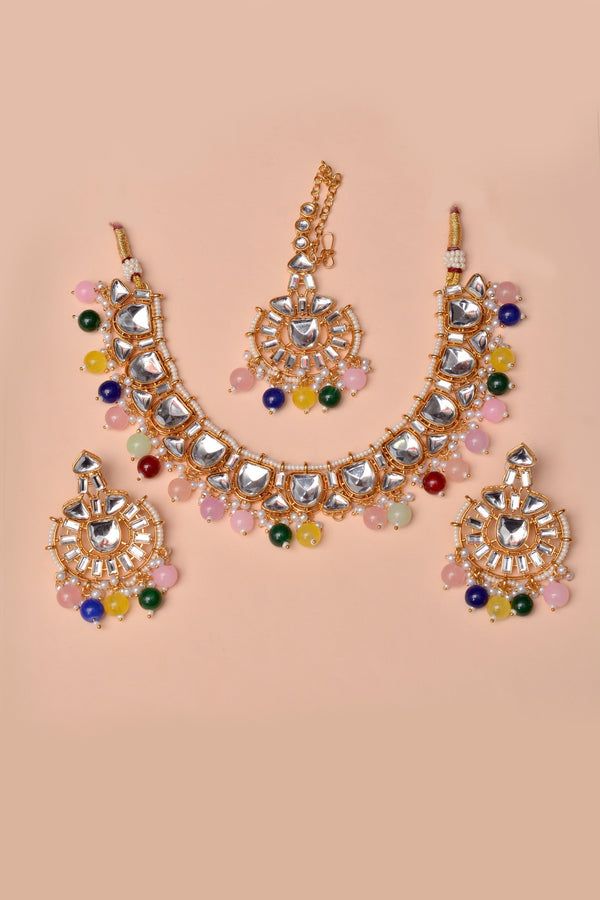 Anzay Jewellery - Engagement & Wedding Multicolor Party Set