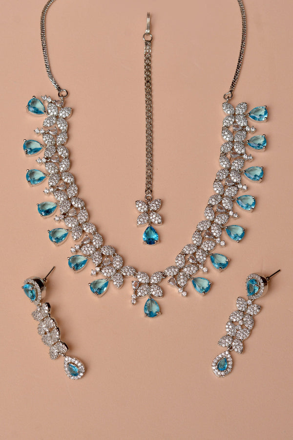 Anzay Jewellery - Engagement & Wedding Blue Party set