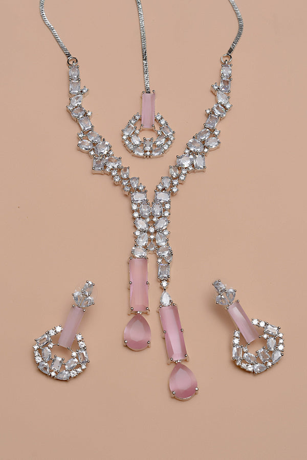 Anzay Jewellery - Engagement & Wedding Pink Party Set