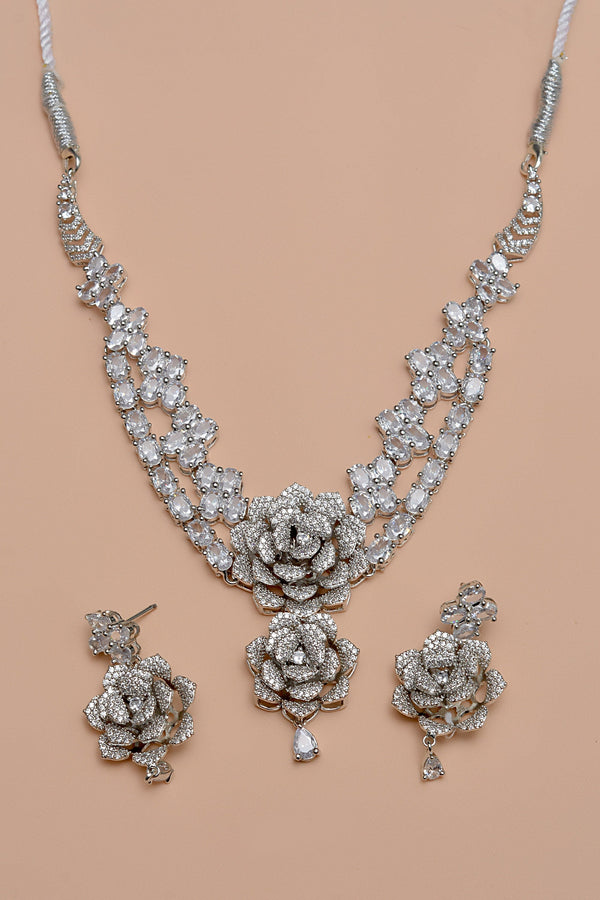 Anzay Jewellery - Engagement & Wedding Silver Party Set