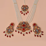 Anzay Jewellery - Engagement & Wedding Red Maala Necklace