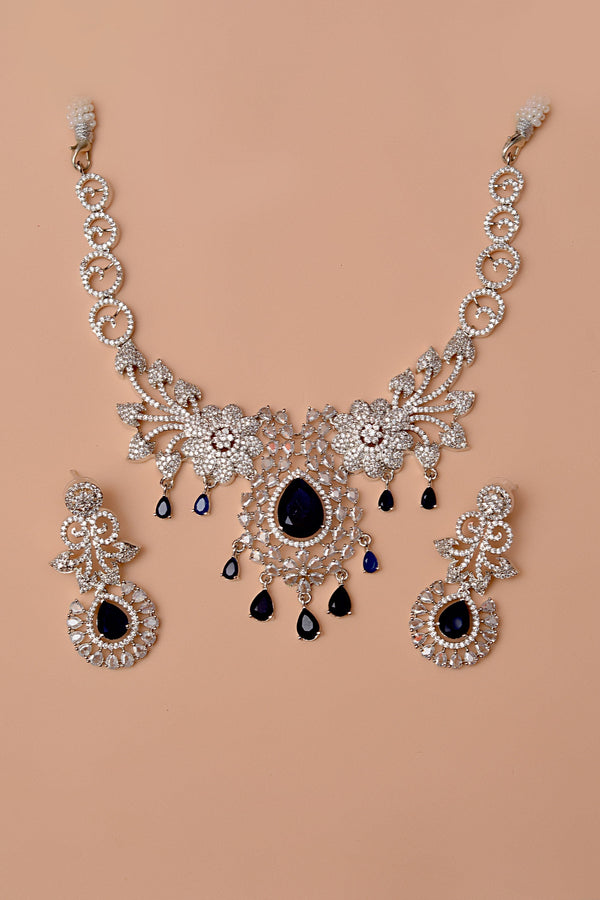 Anzay Jewellery - Engagement & Wedding Blue Party Set