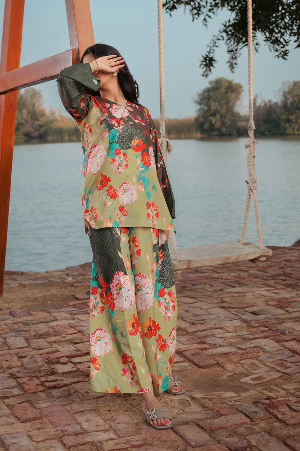 Noorangi - Stitched coords Finah | Crepe | Co-ords Pakistani Dress