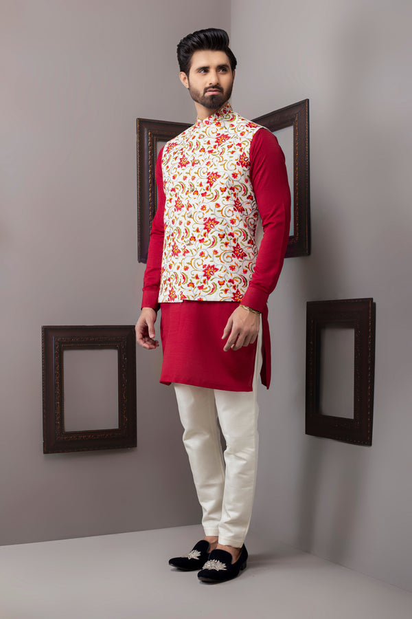 Edge Republic - ER WC 1041 Red Valentino Waist Coat
