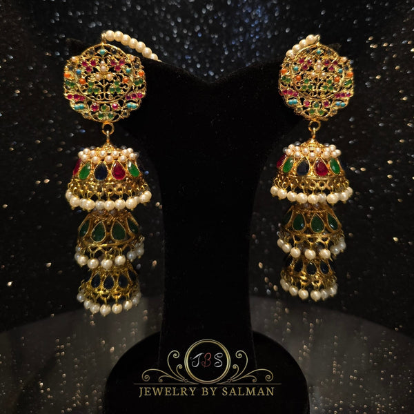 JBS - Handcrafted jhumkay, Luxury Traditional Indian / Pakisatni Jewellary for Women