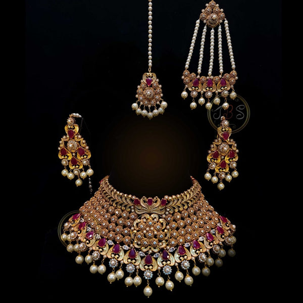 JBS - Handcrafted Choker Set, Luxury Traditional Indian / Pakisatni Jewellary for Women