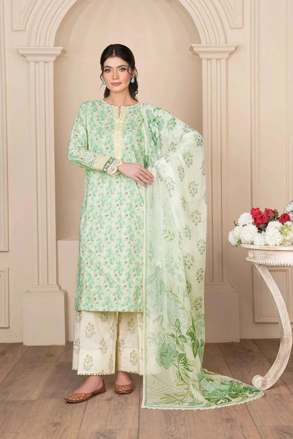 Khas Store - 3PC Printed Unstitched Cambric Suit KCC-3541