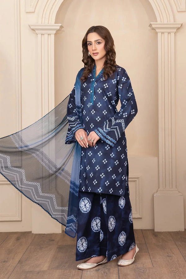 Khas Store - 3PC Printed Unstitched Cambric Suit KCC-3543