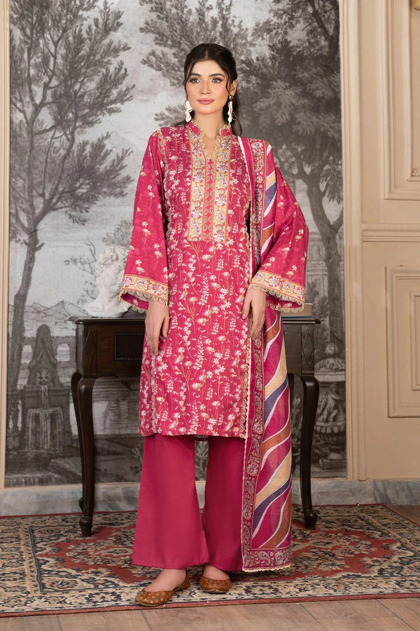 Khas Store - 3PC Printed Unstitched Cambric Suit KCC-3544
