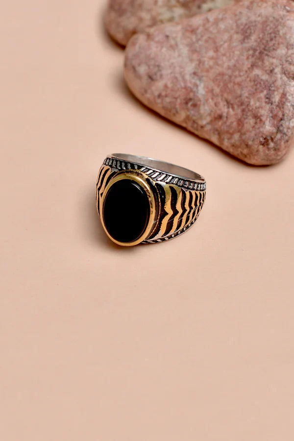 Anzay Jewellery - Size 9 Gifting Black Ring