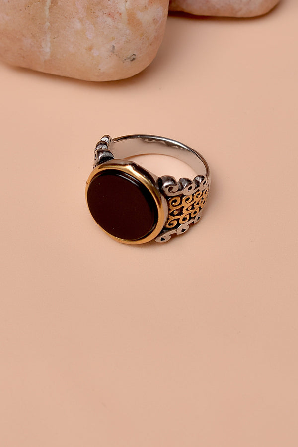 Anzay Jewellery - Size 8 Gifting Black Ring