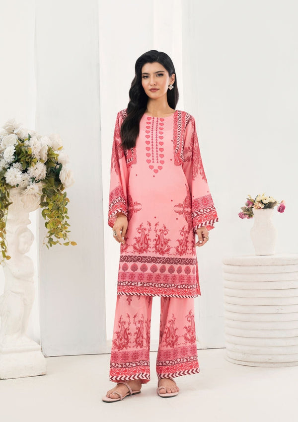 YoloPret - 2Pc Printed Arabic Silk AML-W25-0046