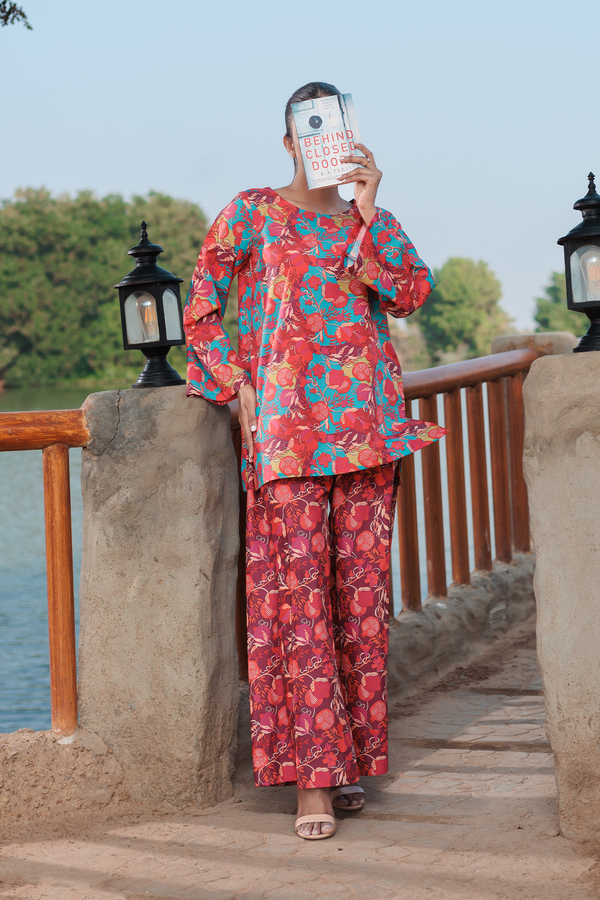 Noorangi - Stitched coords Aurora | Crepe | Co-ords Pakistani Dress