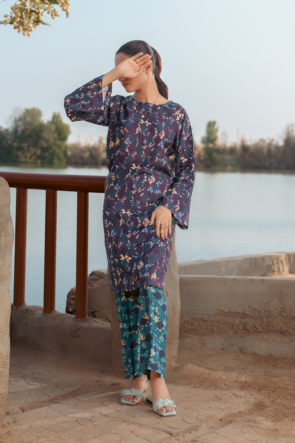 Noorangi - Stitched coords Viola | Crepe | Co-ords Pakistani Dress