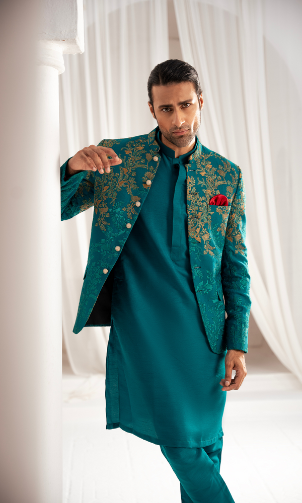 Edge Republic - ER PC 3006 Royal ELegance Emerald Green Prince Coat