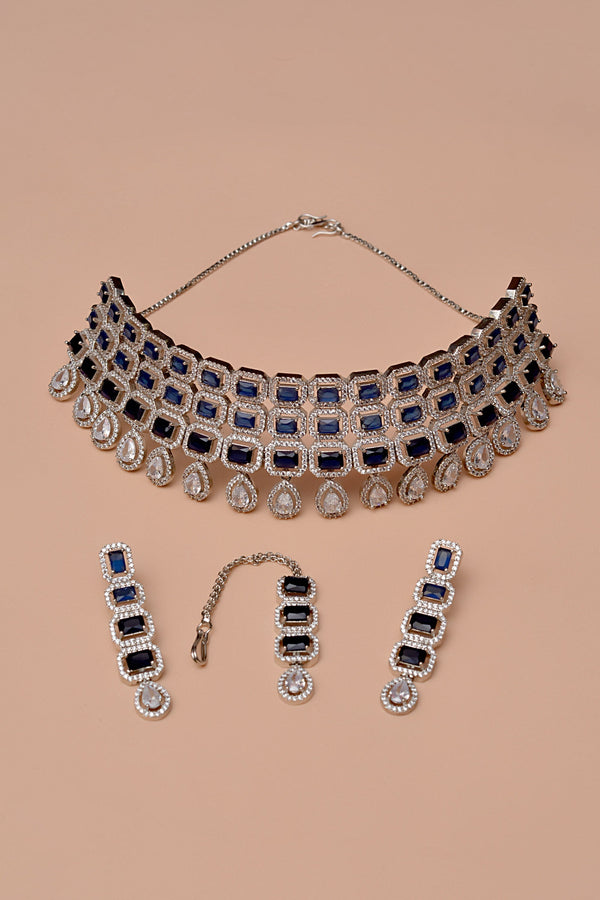 Anzay Jewellery - Bride of Tomorrow Blue Bridal Set