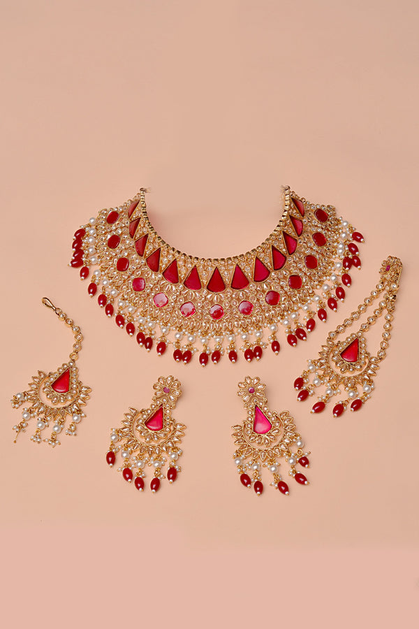Anzay Jewellery - Bride of Tomorrow Red Bridal Set