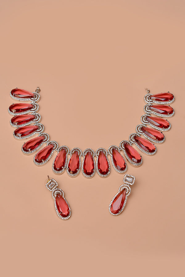 Anzay Jewellery - Bride of Tomorrow Red Bridal Set