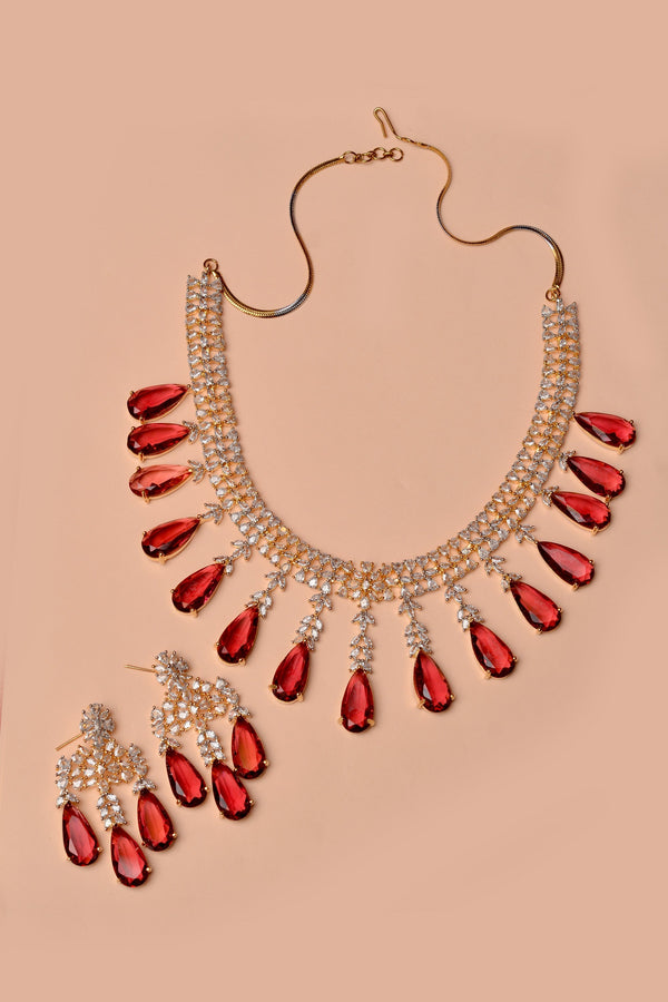 Anzay Jewellery - Bride of Tomorrow Red Bridal Set